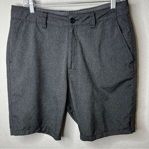 O’Neill Black Shorts Size 32 Zip Button Casual Inseam 9”